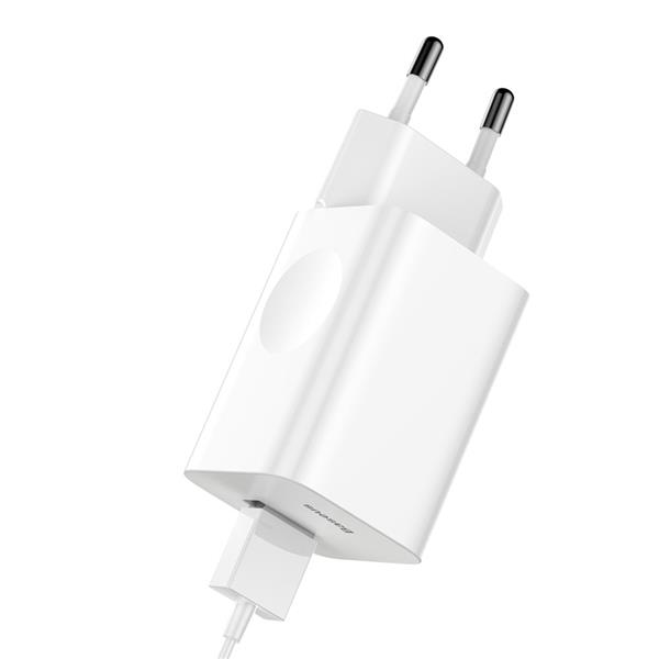 Baseus Charging Quick Charger ładowarka sieciowa zasilacz EU adapter USB Quick Charge 3.0 QC 3.0 biały (CCALL-BX02)-2139455