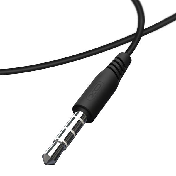 XO Słuchawki przewodowe EP52 jack 3,5mm douszne czarne-2997102