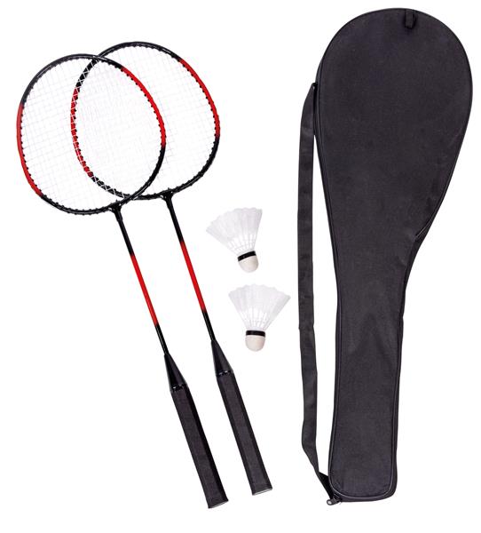 Zestaw do badmintona SMASH, czarny, czerwony-3099806