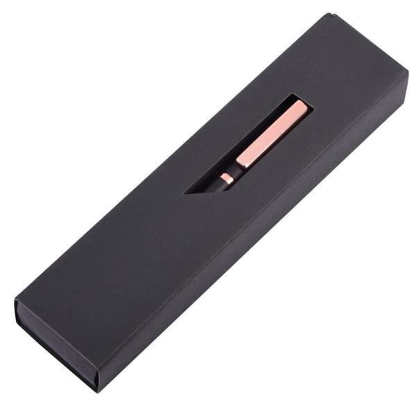 Metalowy długopis COPPER PEN, czarny, miedź-2942388
