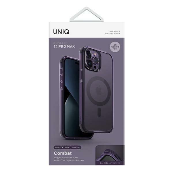 Etui Uniq Combat na iPhone 14 Pro Max Magclick Charging purpurowy/fig purple-2630182