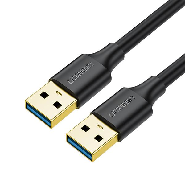 Ugreen kabel przewód USB-A - USB-A USB3.0 5Gb/s 0.5m czarny (US128)-3108566