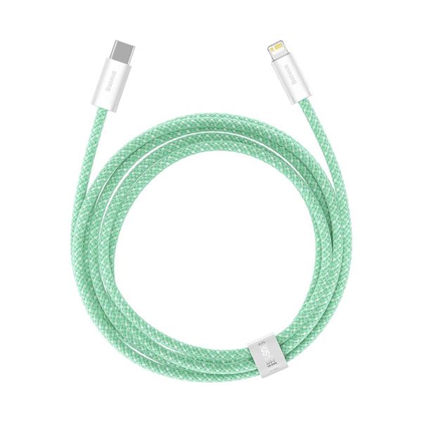 Baseus Dynamic kabel USB Typ C - Lightning Power Delivery 20W 2m zielony (CALD000106)-2243172