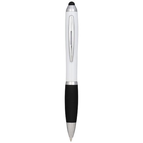 Długopis z kolorowym stylusem i czarnym uchwytem Nash-2310346