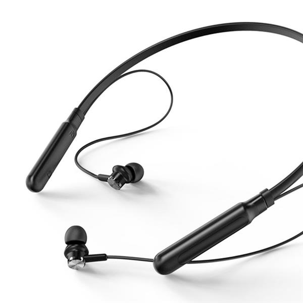 Proda Kamen dokanałowe bezprzewodowe słuchawki Bluetooth z pałąkiem na szyję czarny (PD-BN200 black)-2147464