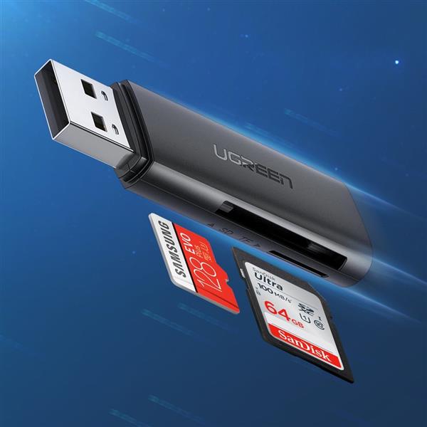 Czytnik kart SD/TF Ugreen CM264 USB 3.0 - czarny-3130133