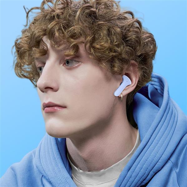 Acefast dokanałowe słuchawki bezprzewodowe TWS Bluetooth jasnoniebieski (T6 ice blue)-2405779