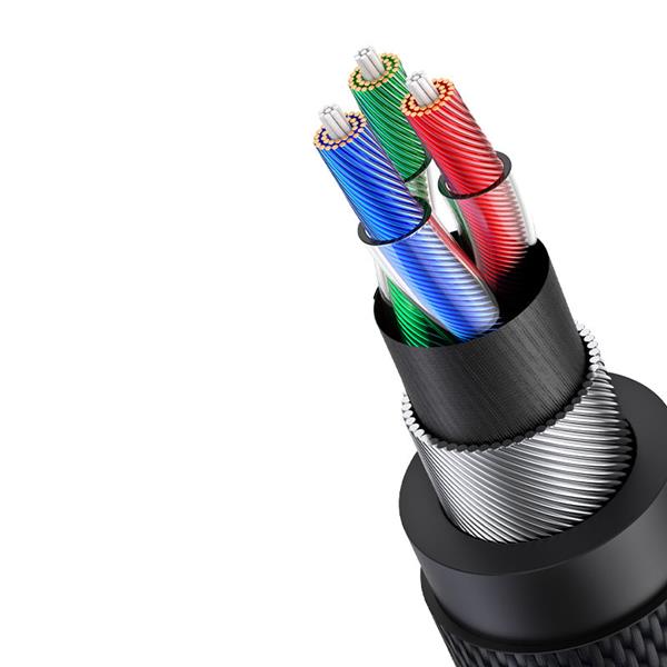Ugreen kabel przewód AUX mini jack 3.5mm (męski) - mini jack 3,5mm (męski) 2m czarny (AV183)-2262007