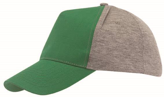 5 segmentowa czapka baseballowa UP TO DATE, ciemnozielony, szary-2305776