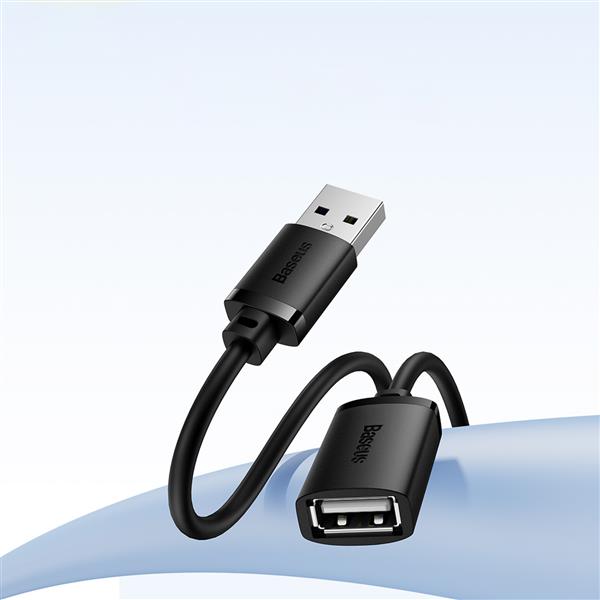 Przedłużacz kabel USB 2.0 0.5m Baseus AirJoy Series - czarny-3118565