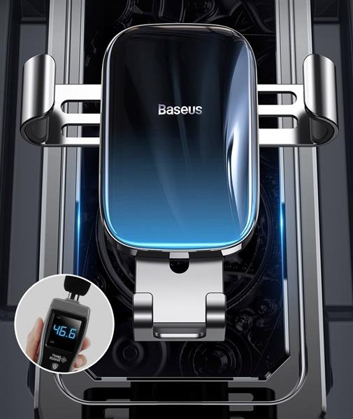 Baseus Glaze grawitacyjny uchwyt samochodowy na kratkę wentylacyjną nawiew czarny (SUYL-LG01)-2155111