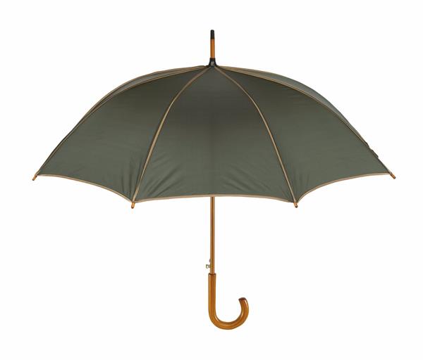 Automatyczny parasol WALTZ, beżowy, ciemnozielony-2303096