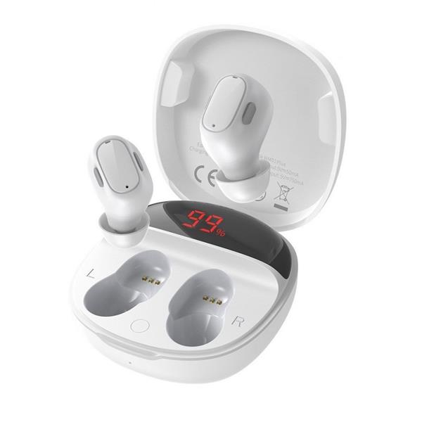Baseus słuchawki Bluetooth Encok TWS WM01 Plus białe-2990049