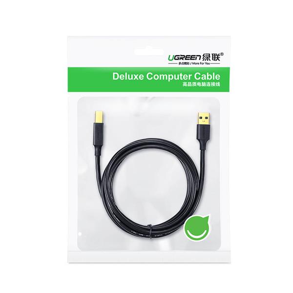 Ugreen kabel przewód do drukarki USB-A - USB-B 480Mb/s 5m czarny (US135)-2964413