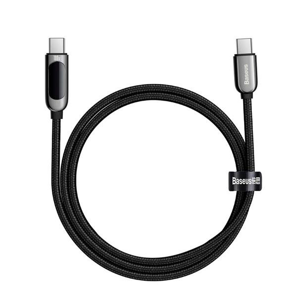 Baseus kabel Display PD USB-C - USB-C 1,0 m czarny 100W-2067660