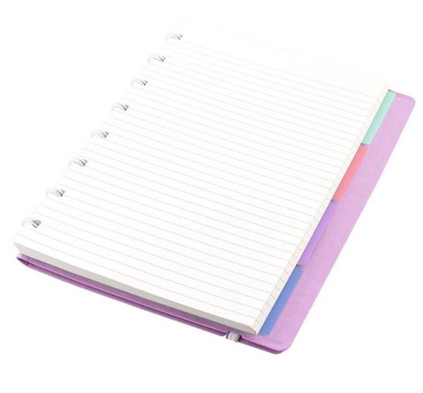 Notebook fILOFAX CLASSIC Pastels A5 blok w linie, pastelowy liliowy-3039833