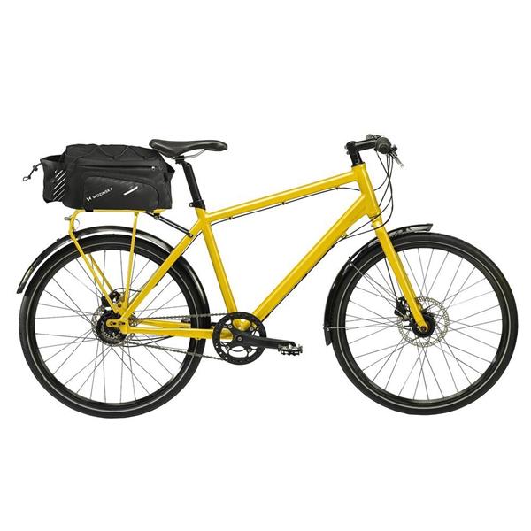 Wozinsky torba rowerowa na bagażnik z paskiem na ramię 9l (pokrowiec przeciwdeszczowy w zestawie) czarny (WBB22BK)-2168665