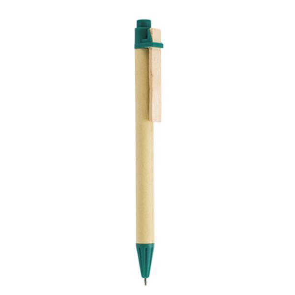 Długopis tekturowy z drewnianym klipsem-1917899