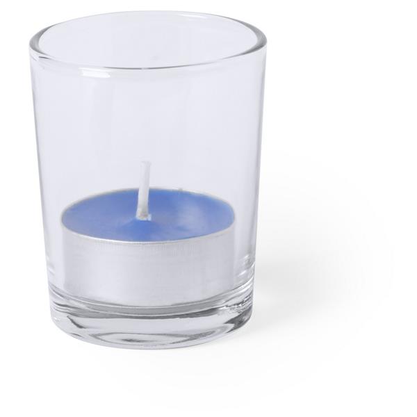 Szklany świecznik, świeczka zapachowa-1512360