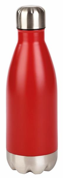 Butelka stalowa PARKY, czerwony, srebrny-2304031