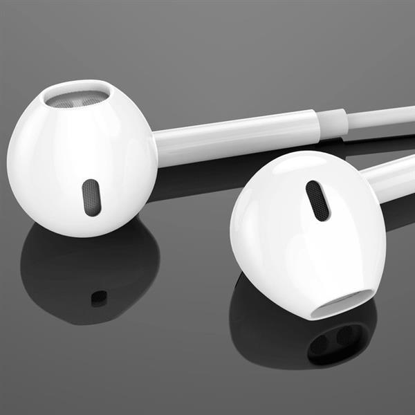 WK Design przewodowe słuchawki douszne Lightning biały (Y19 white)-2214437