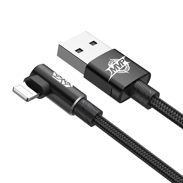 Baseus kabel MVP Elbow USB - Lightning 1,0 m 2A czarny-2105829