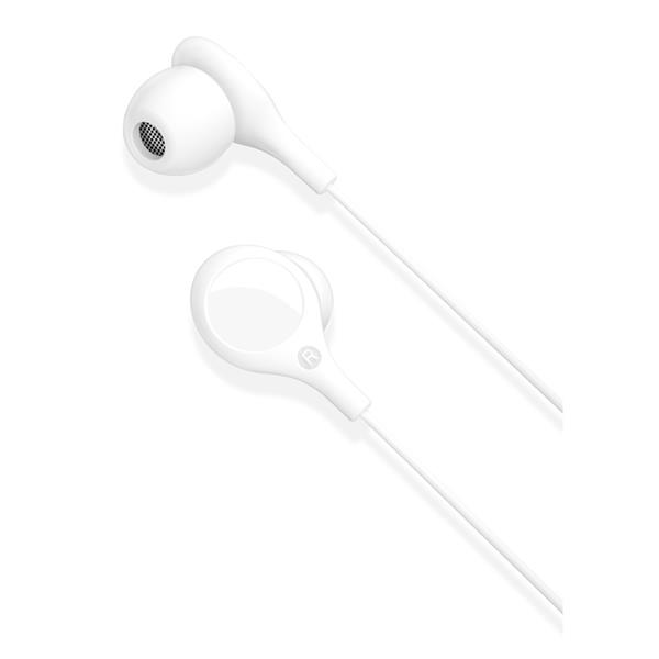 XO słuchawki przewodowe EP46 jack 3,5mm z redukcją szumów białe-2084534