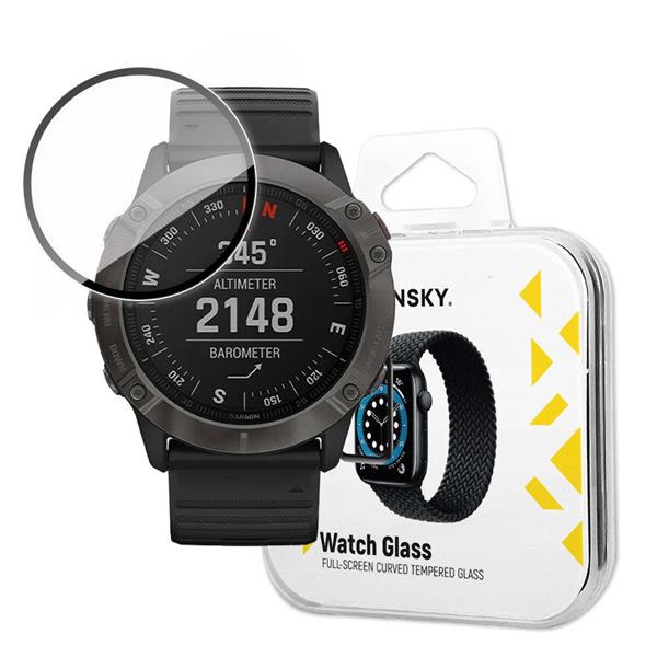 Wozinsky Watch Glass hybrydowe szkło do Garmin Fenix 6 Pro czarny-2395422