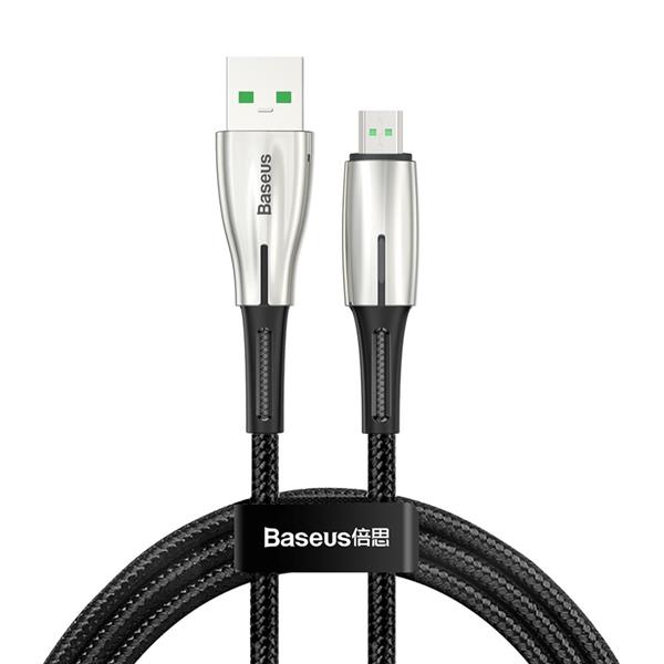 Baseus kabel Waterdrop USB - microUSB 2,0 m 4A czarny-2081288