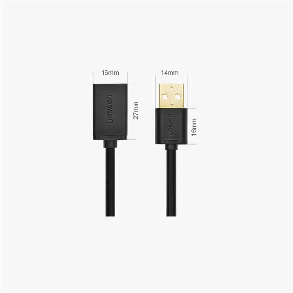 Ugreen kabel przewód przejściówka USB (żeński) - USB (męski) 1m czarny (10314)-2150905