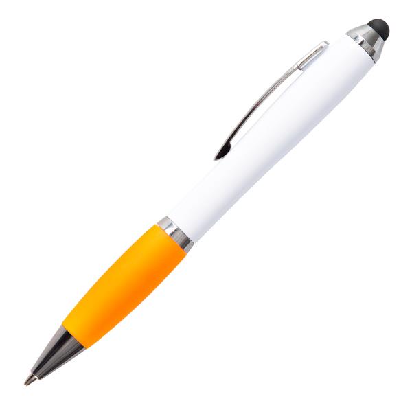 Długopis dotykowy San Rafael, pomarańczowy/biały-632749
