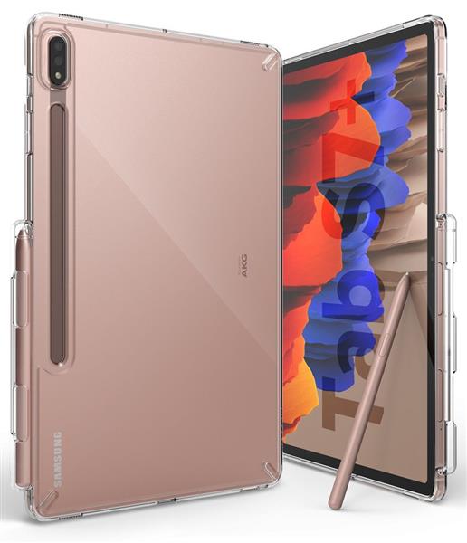 Ringke Fusion etui pokrowiec z żelową ramką Samsung Galaxy Tab S7+ (S7 Plus) przezroczysty (F476R52)-2171000