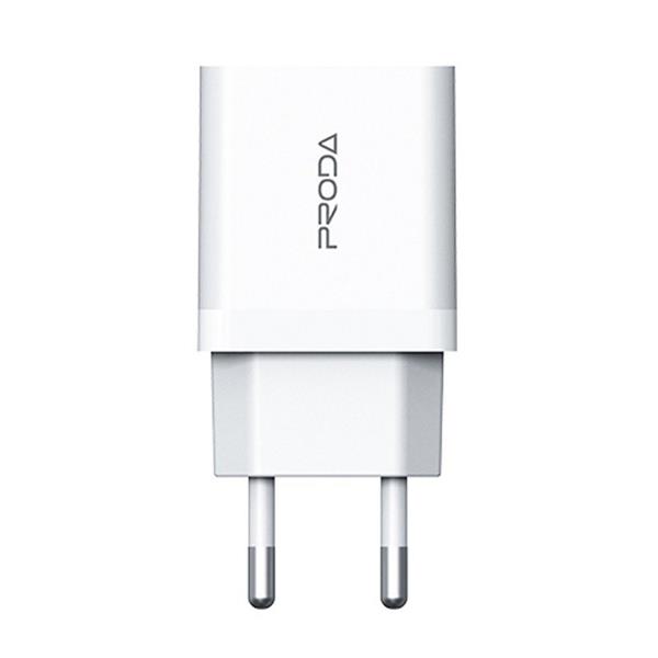 Proda LingHang ładowarka sieciowa USB 2,4A + kabel USB - Lightning biały (PD-A113 EU L white)-2199199