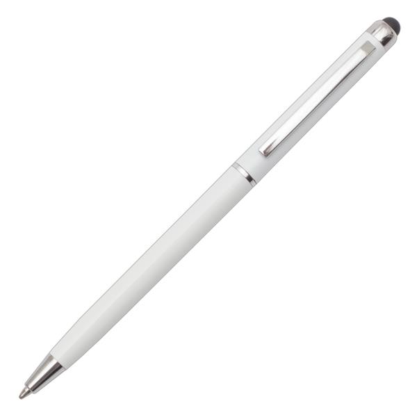 Długopis plastikowy Touch Point, biały-548437