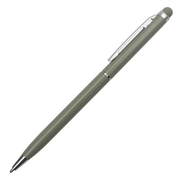 Długopis aluminiowy Touch Tip, szary-2011934