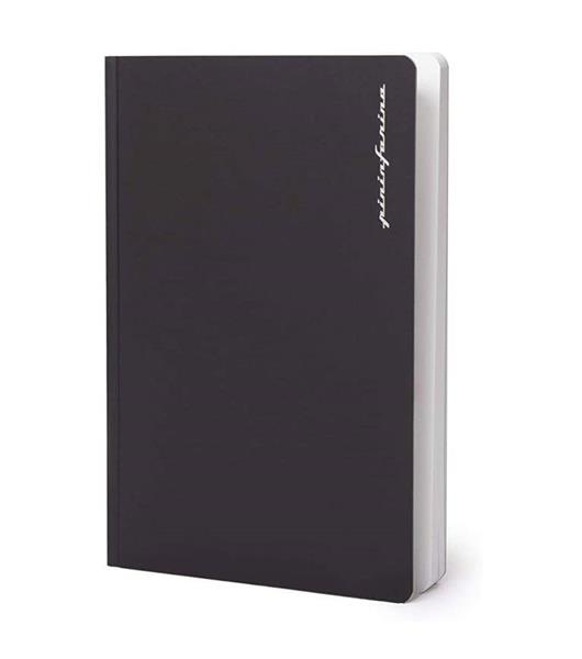 PININFARINA Segno Notebook Stone Paper, notes z kamienia, czarna okładka, kropki-3039955