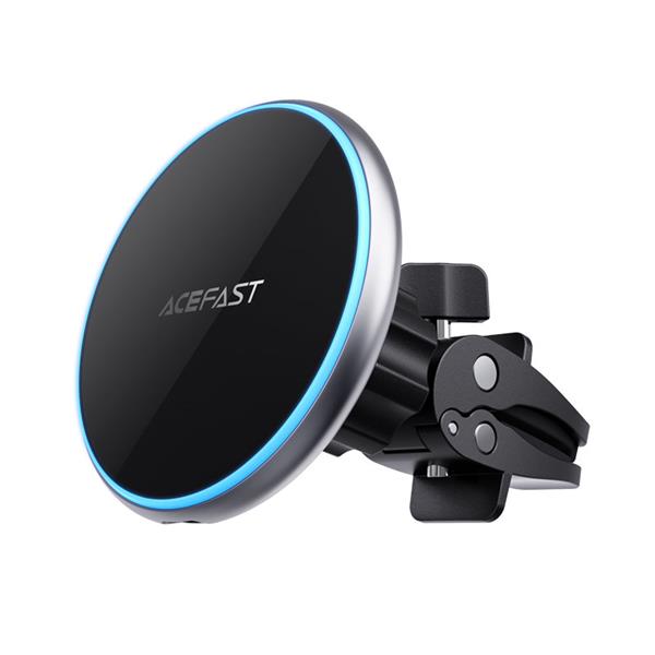 Acefast samochodowa ładowarka bezprzewodowa Qi z MagSafe 15W uchwyt magnetyczny do telefonu na kratkę wentylacji czarny (D3 black)-2270357