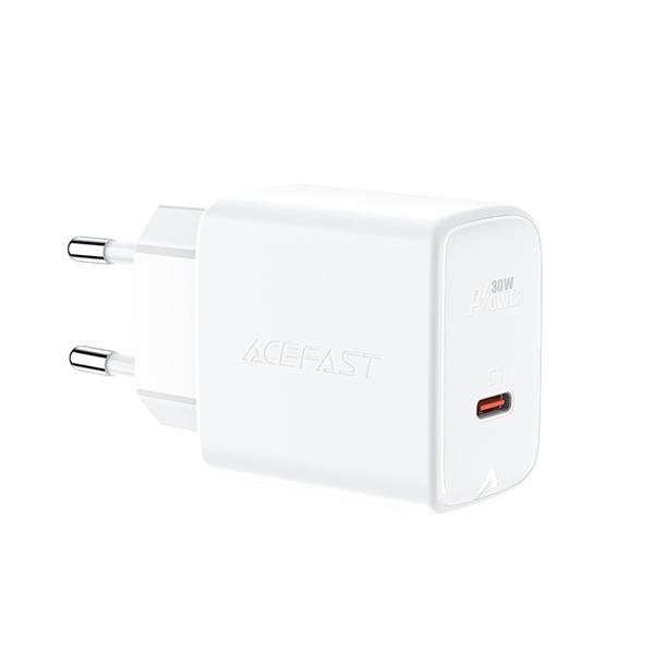 Acefast ładowarka sieciowa GaN USB Typ C 30W, PD, QC 3.0, AFC, FCP biały (A21 white)-2269653
