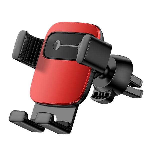 Baseus Cube grawitacyjny uchwyt samochodowy na kratkę wentylacyjną nawiew na telefon czerwony (SUYL-FK09)-2144962