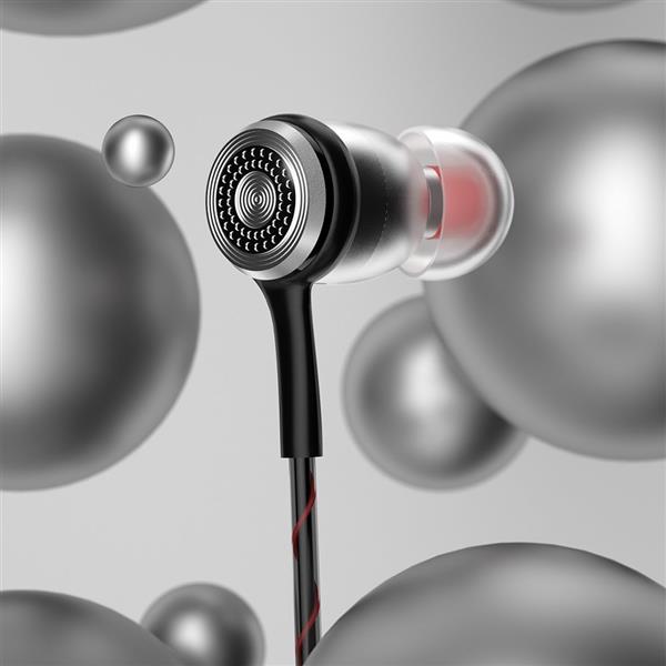 Dudao dokanałowe słuchawki zestaw słuchawkowy z pilotem i mikrofonem 3,5 mm mini jack srebrny (X12PRO-Silver)-2205477