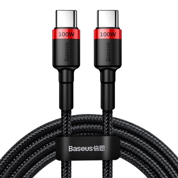 Baseus kabel Cafule PD USB-C - USB-C 2,0 m 5A czerwono-czarny 100W-2113790