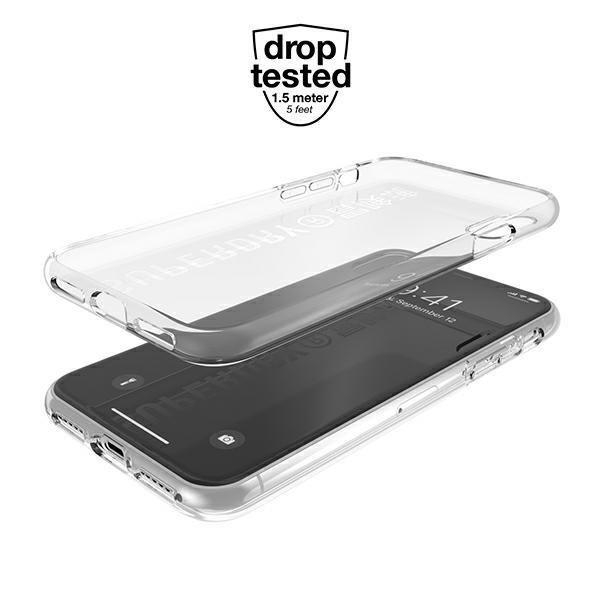 Etui SuperDry Snap na iPhone X/Xs Clear Case - białe 41576-2285140