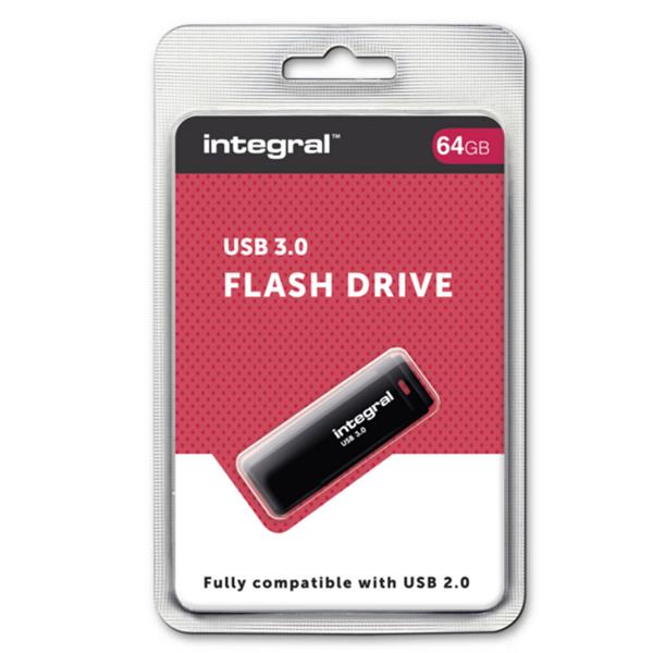 Integral pendrive 64GB USB 3.0 Black czarny-2043631