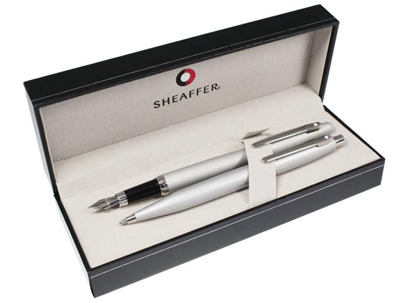 9400 Zestaw (pióro wieczne i długopis) Sheaffer VFM, srebrny, wykończenia niklowane-3040264