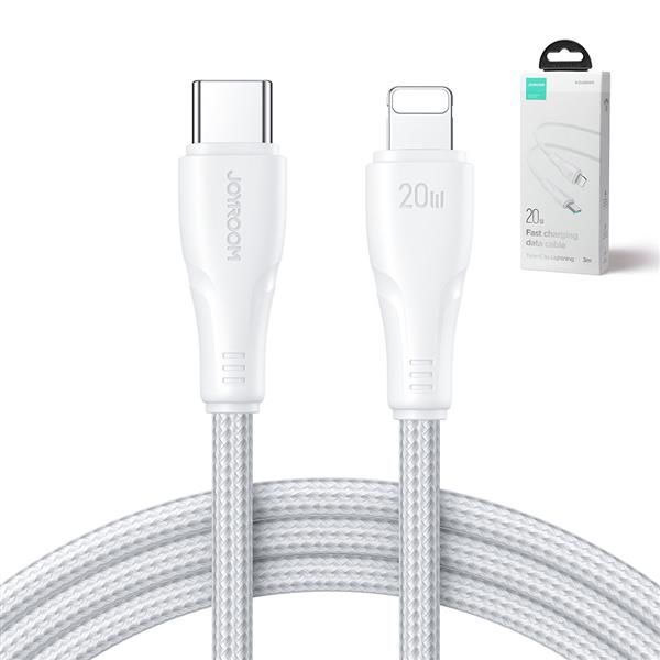 Joyroom kabel USB C - Lightning 20W Surpass Series do szybkiego ładowania i transferu danych 3 m biały (S-CL020A11)-2967590