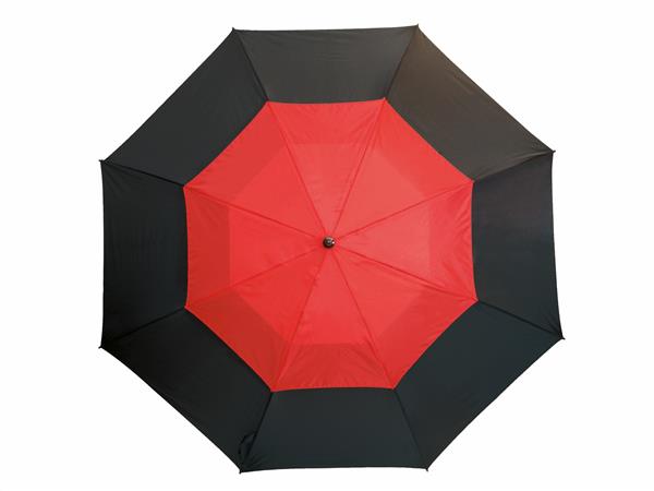 Parasol typu golf MONSUN, czarny, czerwony-2303369