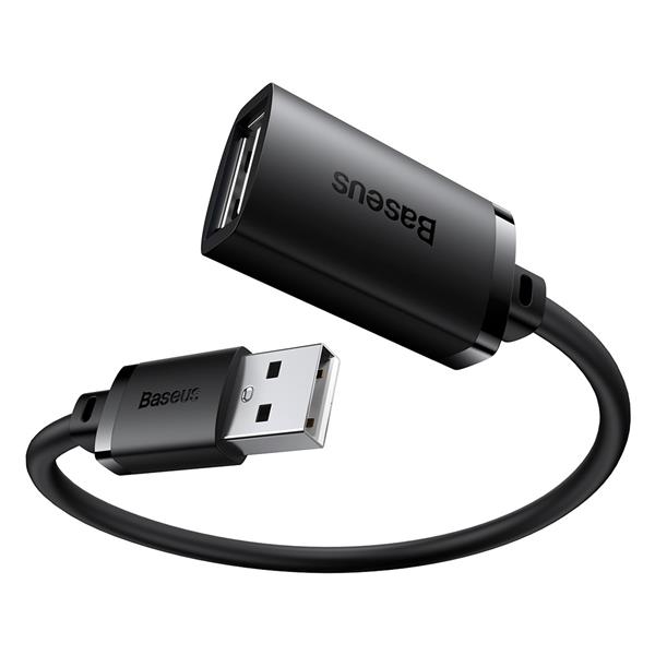 Przedłużacz kabel USB 2.0 0.5m Baseus AirJoy Series - czarny-3118558