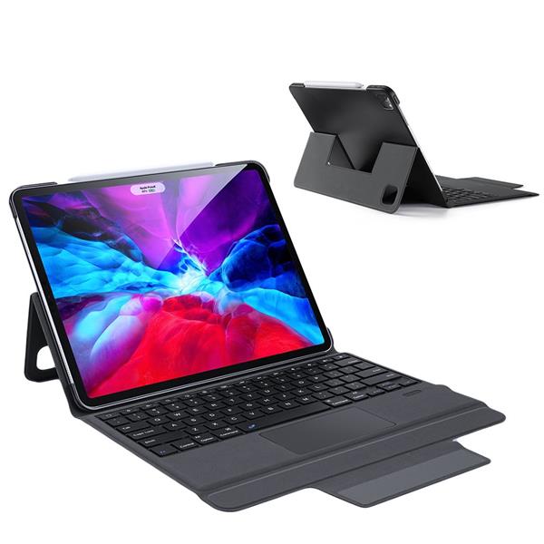 Dux Ducis Touchpad Keyboard Case etui na tablet bezprzewodowa klawiatura Bluetooth iPad Pro 12.9'' 2018 / 2020 / 2021 czarny-2165906