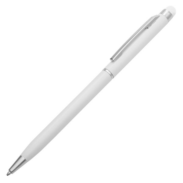 Długopis aluminiowy Touch Tip, biały-2011918