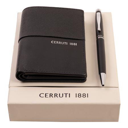 Zestaw upominkowy Cerruti 1881 długopis i etui na karty - NLF201A + NSN2014A-2983546